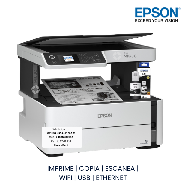 IMPRESORA EPSON M2170 MONOCROMATICA ETHERNET WIFI