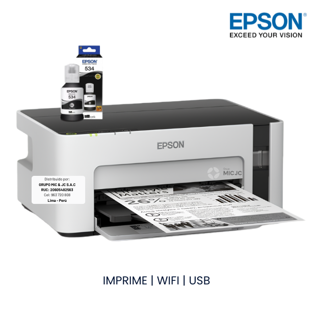 IMPRESORA EPSON M1120 MONOCROMATICA WIFI